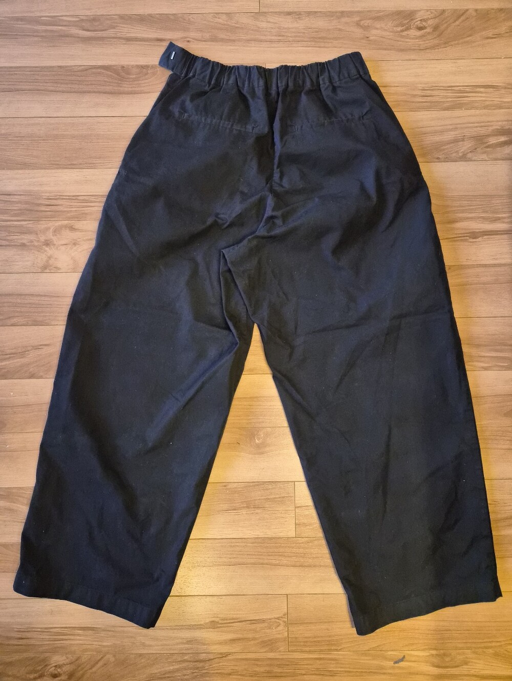 MUJI Cotton Twill Wide Tapered Pants, Small - Picture 4 of 4